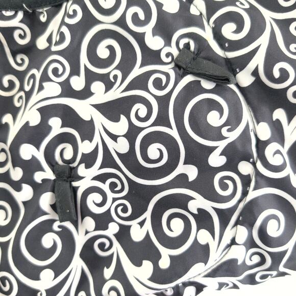 Infantino Grocery Cart Cover Reversible Paisley/Black One Size - Picture 2 of 8